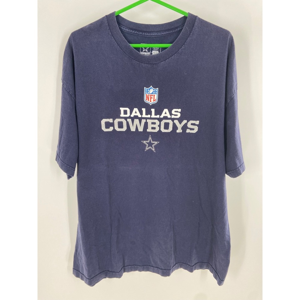 Dallas Cowboys Shirt NFL Men's T-Shirt‎ Navy Blue XL 100% Cotton NFC East